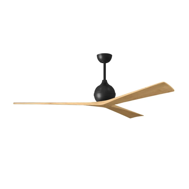 Matte Black 72" Ceiling Fan from the Irene-3 Collection