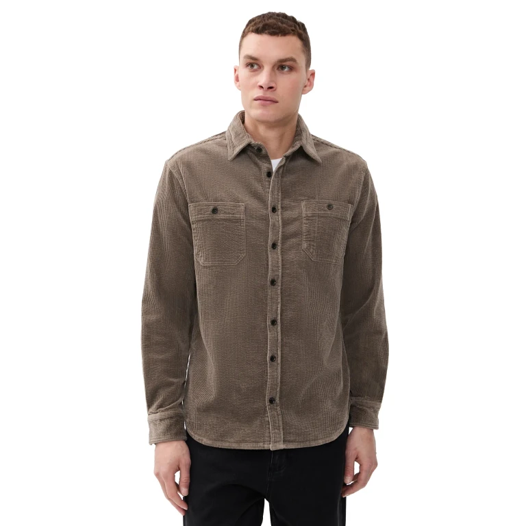 Taylor Stitch The Corduroy Utility Shirt Fatigue Olive 38