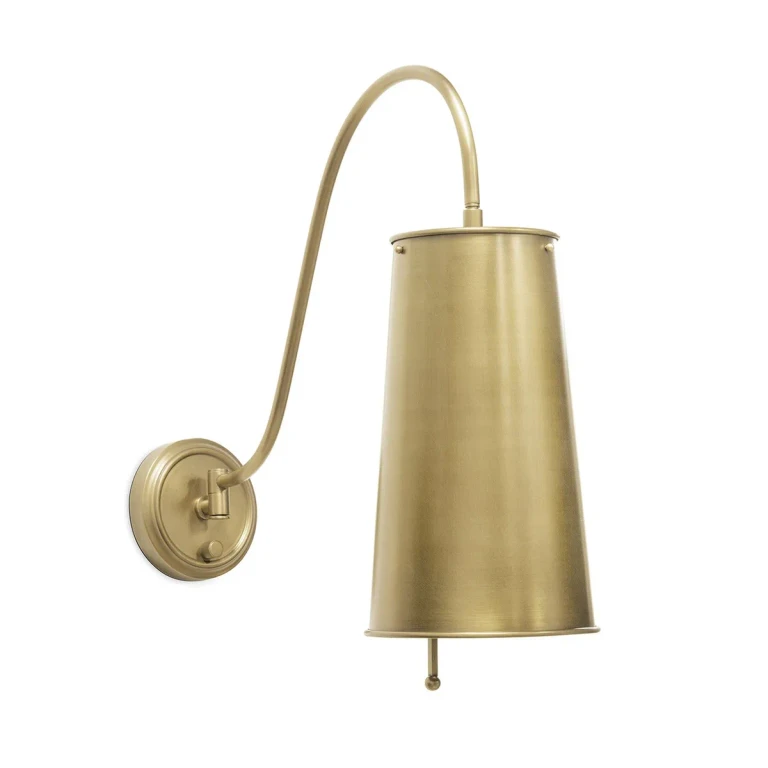 Natural Brass Wall Sconce from the Hattie Collection