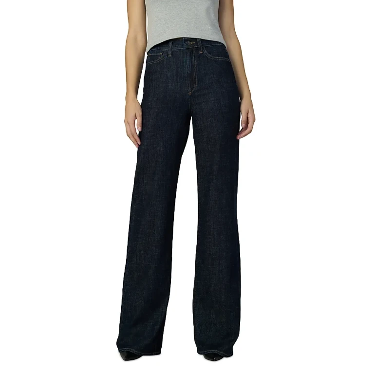 Joe's Jeans The Mia High Rise Wide Leg Jeans in Black