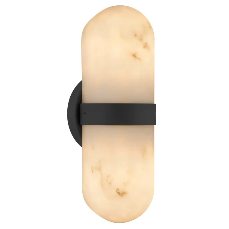 Matte Black Wall Sconce from the Bree Collection