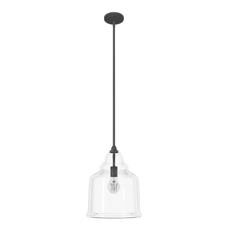 Noble Bronze One Light Pendant from the Dunshire Collection