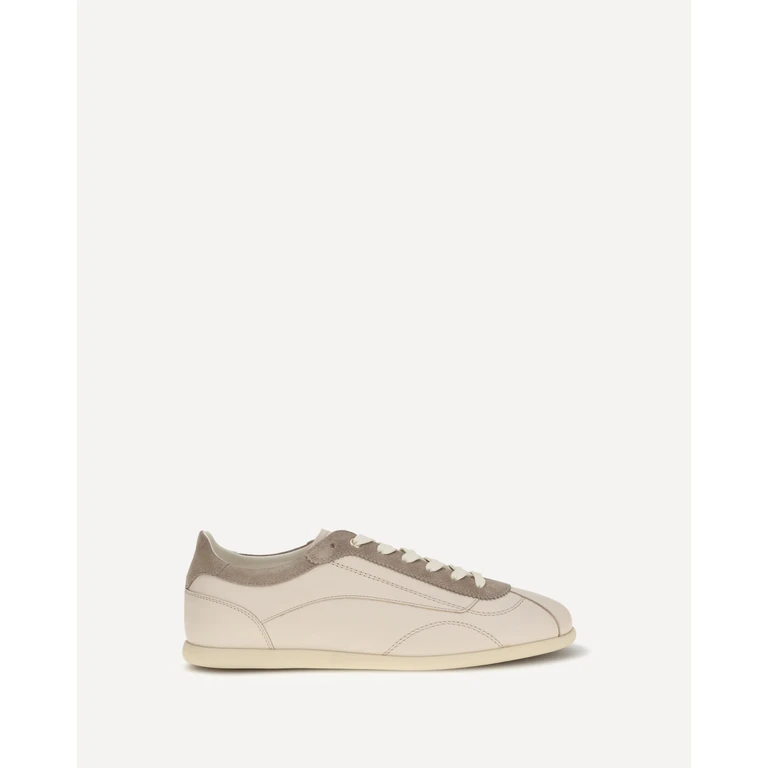 BRUNELLO CUCINELLI Leather and suede Sneakers with slim sole Male 44