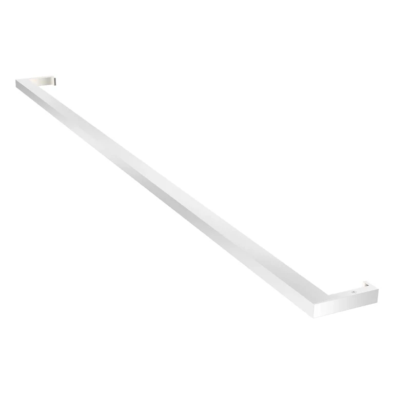 Thin-Line 1" Bathroom Vanity Light in Bright Satin Aluminum