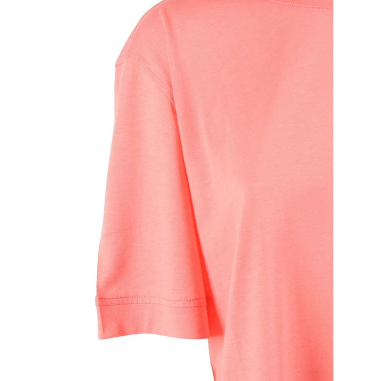 K-Way GABILLOU COTTON SILK T-SHIRT Pink Elastane Polyamide Short Sleeves - Women