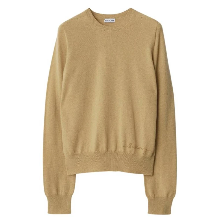 Burberry Embroidered Logo Cashmere Sweater