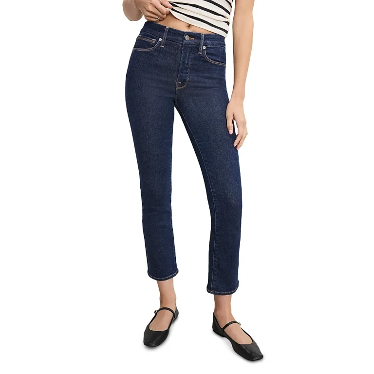 Good American Good Legs Straight Jeans in Indigo983