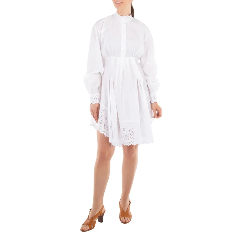 Rabanne Embroidered Lace Detailed Shirt Dress
