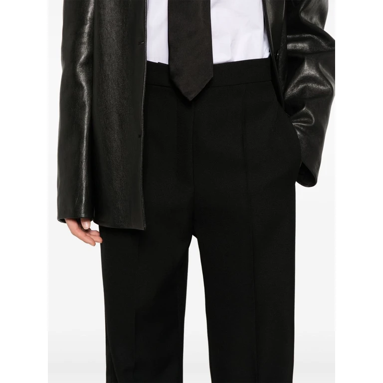 MAX MARA PIANOFORTE Trousers Black Virgin Wool - Women