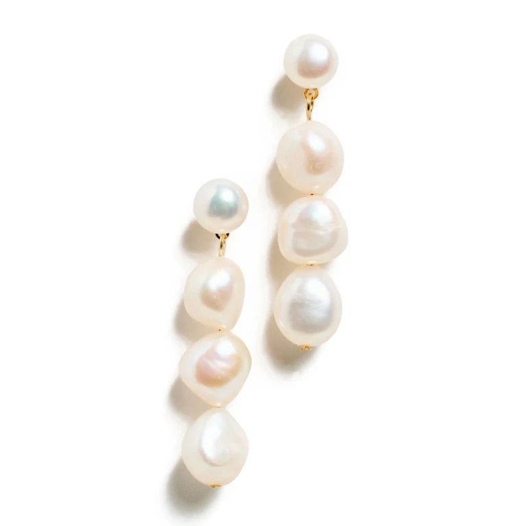 SHASHI Ciel Earrings Pearl One Size