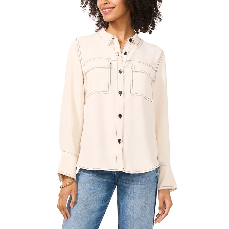 Vince Camuto Contrast Stitch Shirt