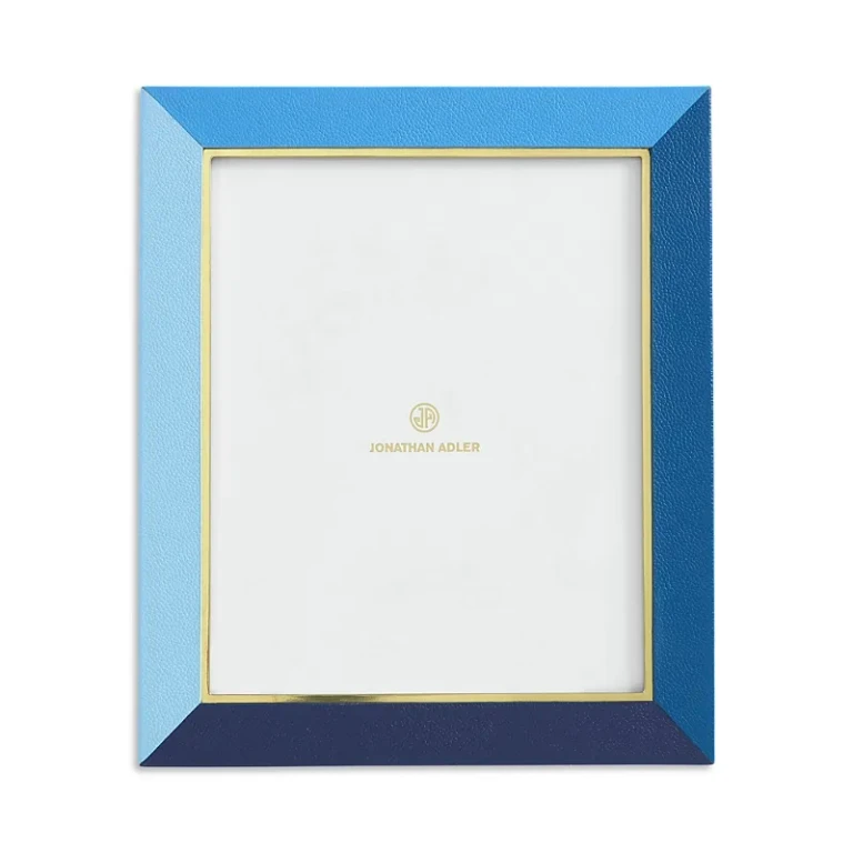 Jonathan Adler Perimeter Leather Frame, 8 x 10