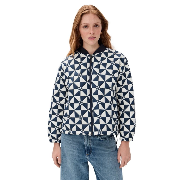 THE GREAT. Outdoors The Alps Puffer Jacket Quilted Vintage Navy L