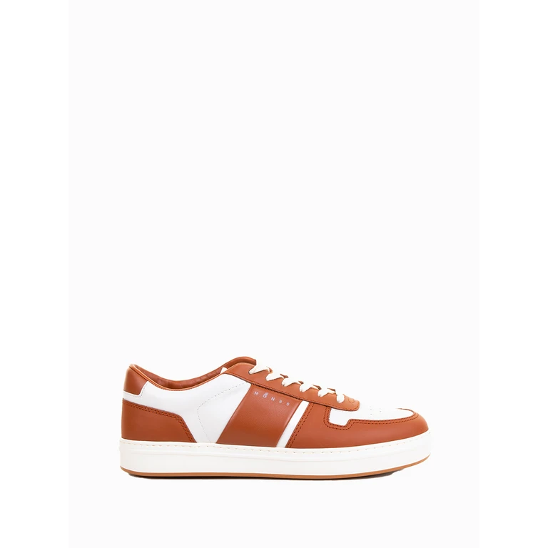 Hogan Sneakers Cuoio Bianco Leather - Men