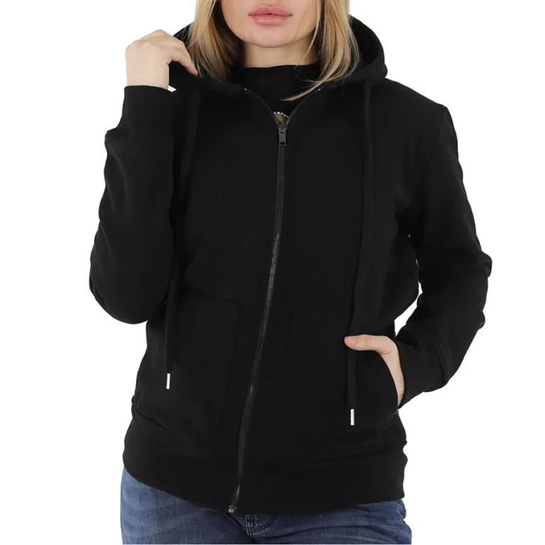 Ladies Hoodie Zip Back Print