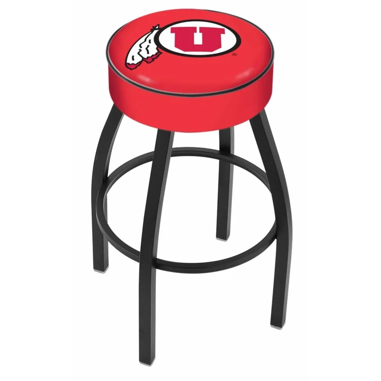 Black 30 Inch Swivel Bar Stool - U of U