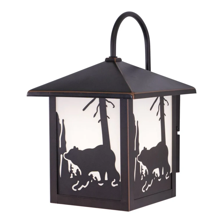 Burnished Bronze One Light Outdoor Wall Mount from the Bozeman Collection
