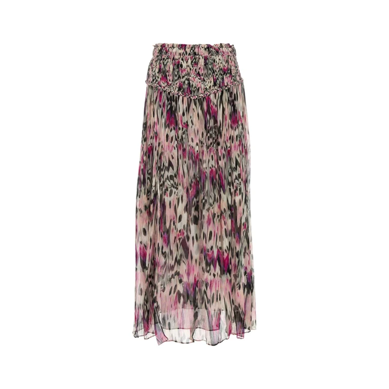 Isabel Marant Printed Silk Rolande Skirt