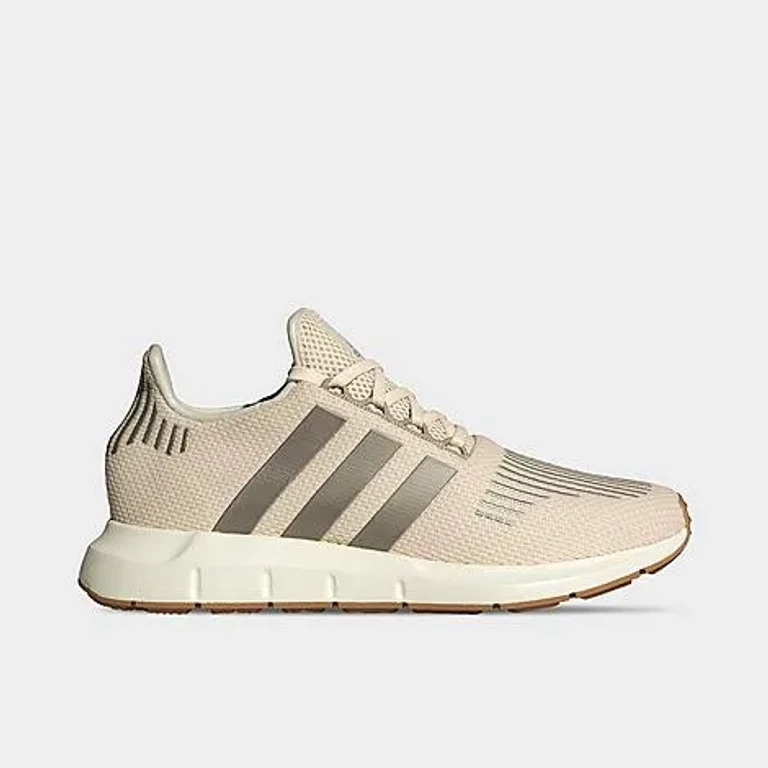 adidas Women's Swift Run 1.0 Casual Shoes in Wonder White/Cyber Metallic/Off White Size: 5.5