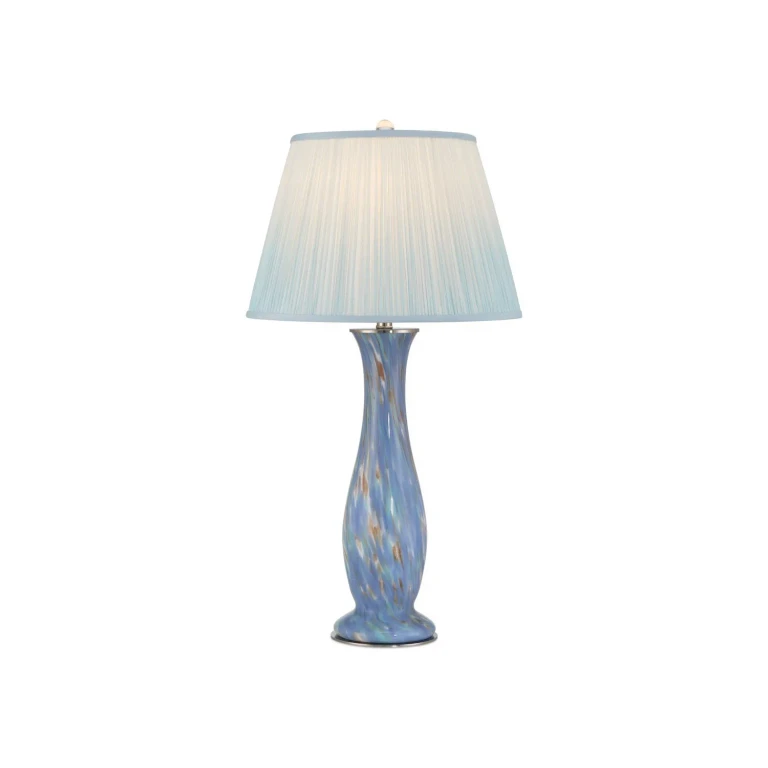 Blue Pale Brown Table Lamp from the Lapis Blue Table Lamp Collection