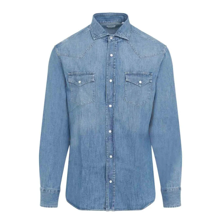 브루넬로 쿠치넬리 라이트 블루 셔츠