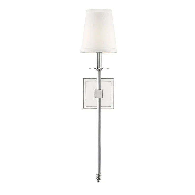 Savoy House Monroe Wall Sconce in Polished Nickel - 9-303-1-109