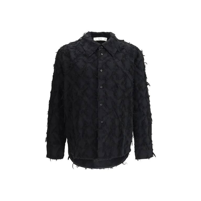 Séfr Wes Shirt With Fringed Cotton