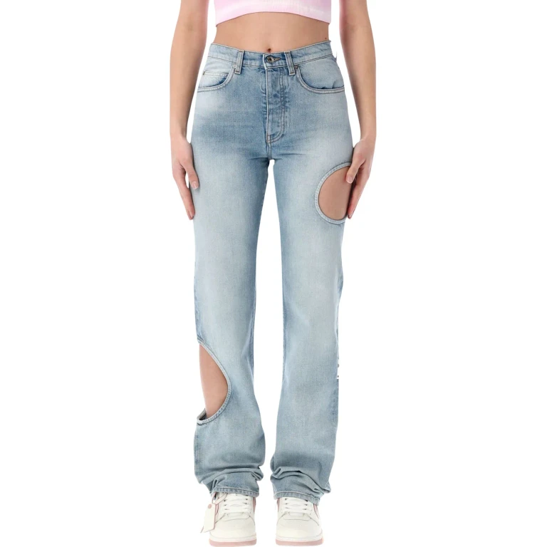 OFF-WHITE Jeans Woman color Denim (OWYA06ES26DEN0014600)