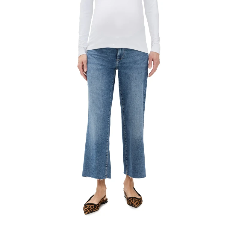 DL1961 Hepburn Wide Leg Petite Maternity Jeans East Lake (Vintage) 28