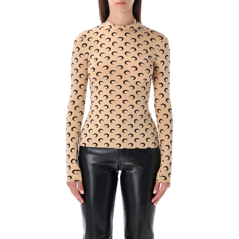 Marine Serre Moon All-over Slim Top