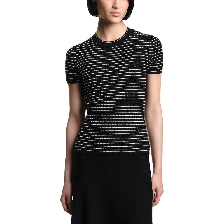 Emporio Armani Ribbed Knit Top