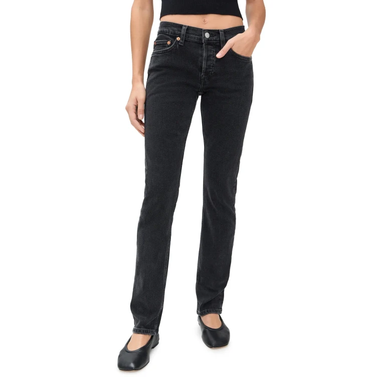 RE/DONE The Slim Cig Jeans Back To Black 31
