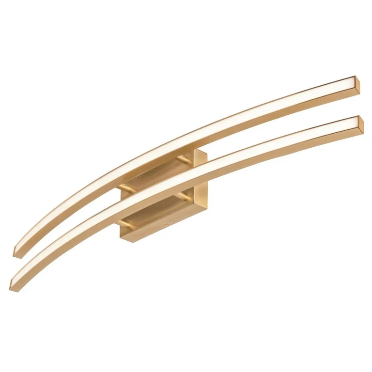 Harper LED Vanity in Satin Brass