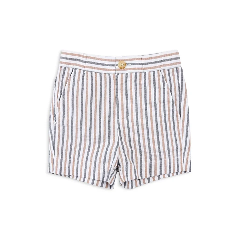 Miles The Label Boys' Striped Seersucker Shorts - Little Kid