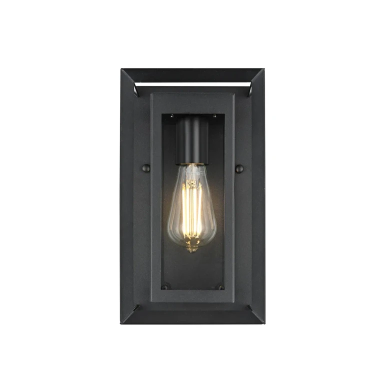 Black Outdoor Wall Sconce from the Etting Collection