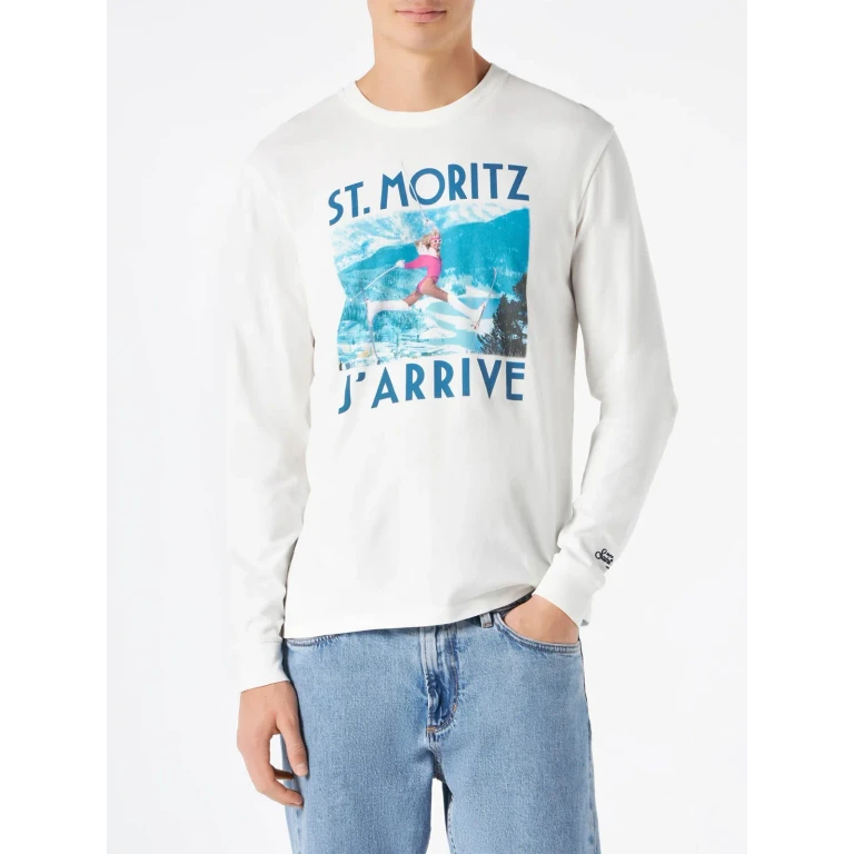 MC2 Saint Barth Lyon Long-sleeve T-shirt With Print