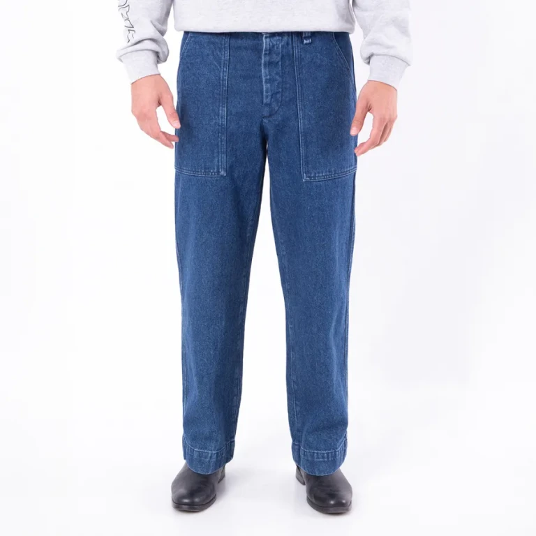 Maison Kitsune Profile Fox Embroidered Workwear Jeans