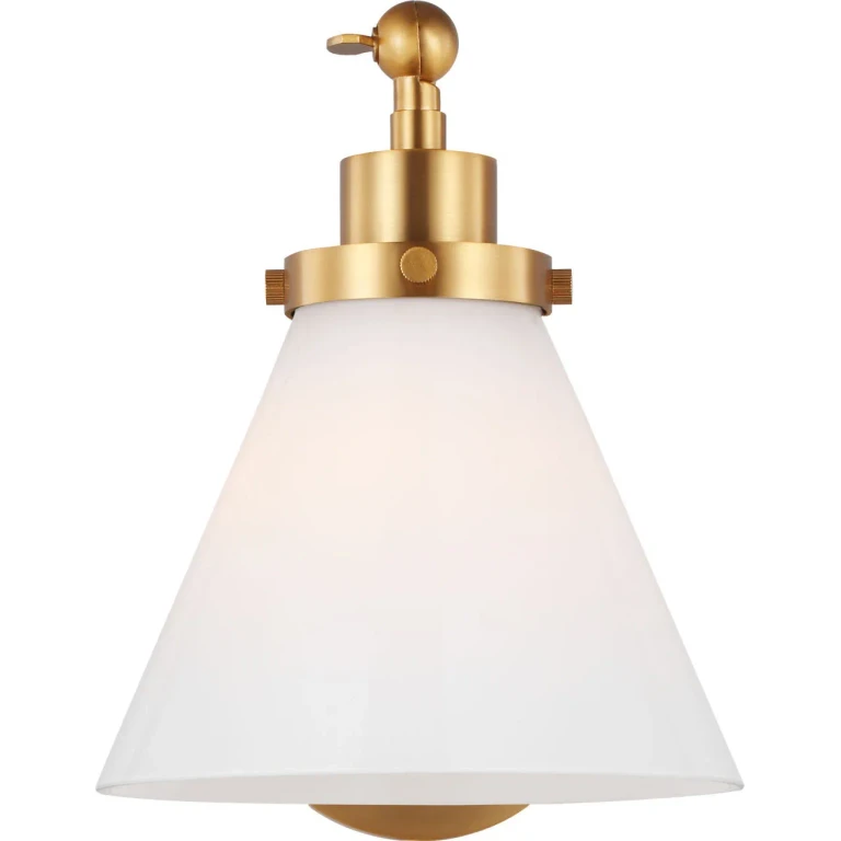 Burnished Brass Wall Sconce from the Wellfleet Collection