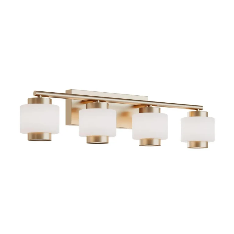 Light Antique Brass LED Bathroom Vanity Light from the Sydney Collection