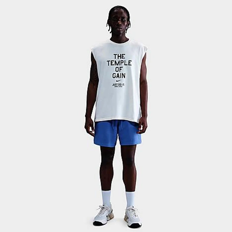 Nike Men's Primary Dri-FIT UV Unlined 7" Versatile Shorts in Comet Blue/Comet Blue Size: XS