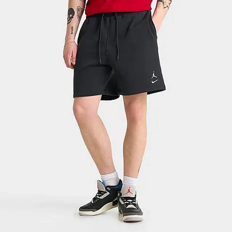 Jordan Men's Brooklyn Varsity Fleece Shorts in Black Size: Small