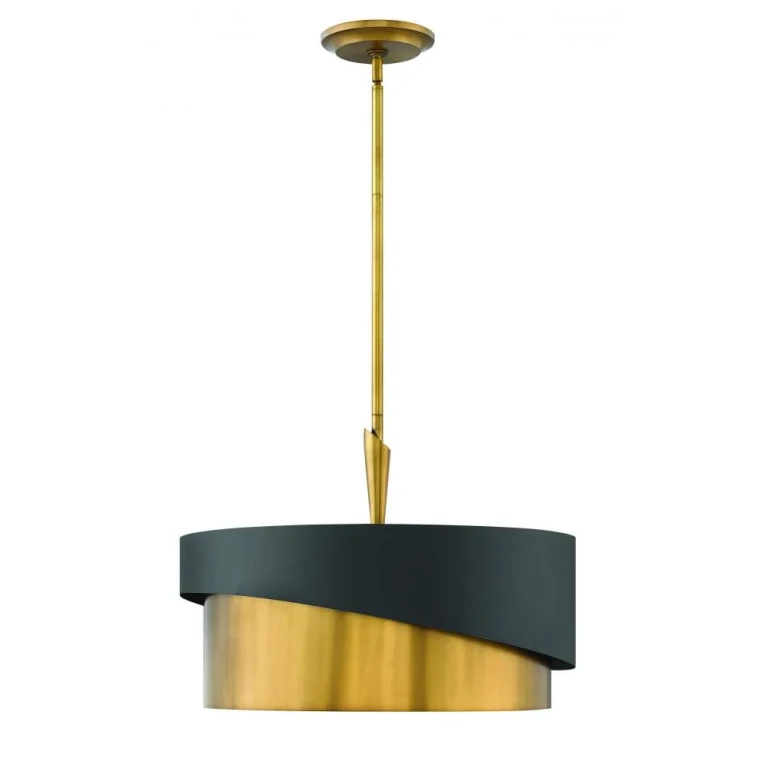 Heritage Brass LED Foyer Pendant from the Gigi Collection