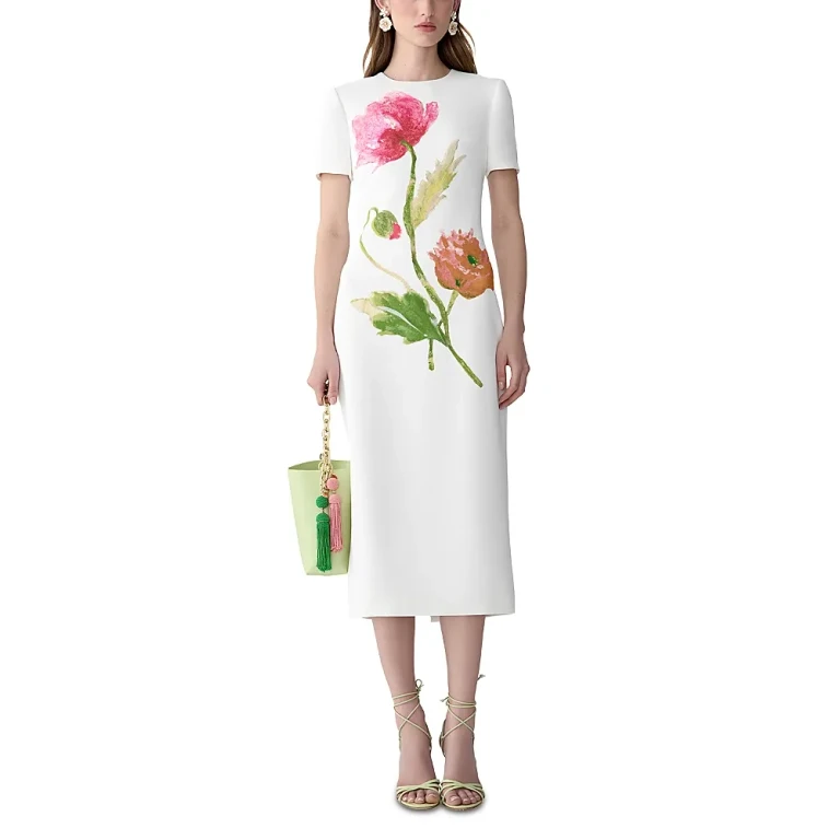 Carolina Herrera Printed Midi Dress
