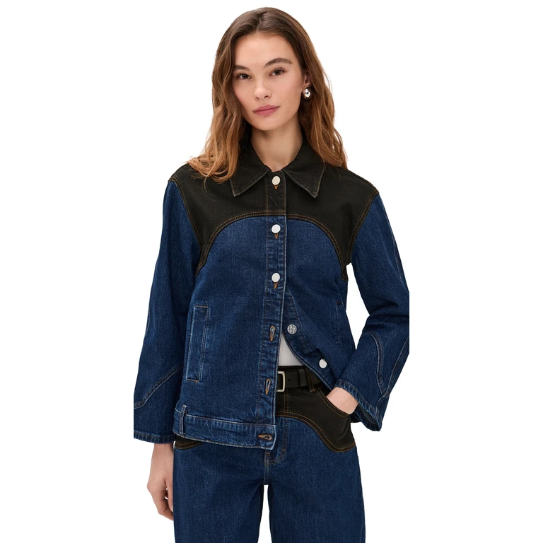 BAUM UND PFERDGARTEN Bayson Jacket Blue Black Mix 36