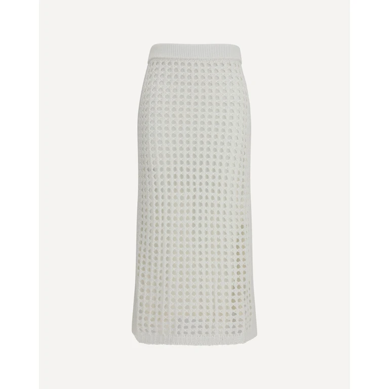 MAX MARA PURE Cotton mesh Skirt Female S