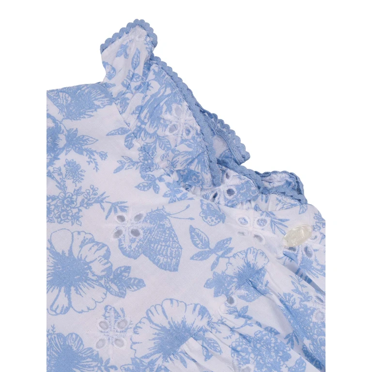 Tartine & Chocolat Romper Light Blue Cotton