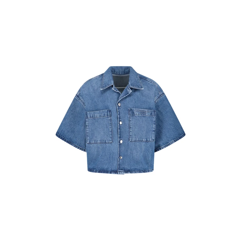 Alexander Wang Shirts Blue Cotton - Women