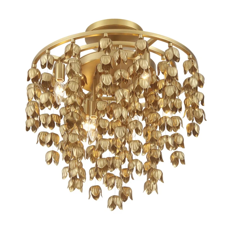 Legacy Brass Semi Flush Mount from the Ashgrove Collection