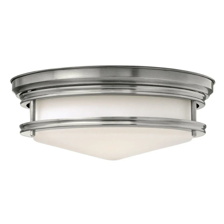 Antique Nickel LED Flush Mount from the Hadley Collection