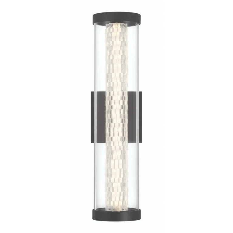 Black LED Outdoor Wall Sconce from the Savron Collection